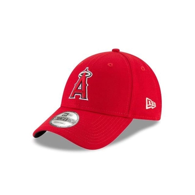 Red Los Angeles Angels Hat - New Era MLB The League 9FORTY Adjustable Caps USA8957246